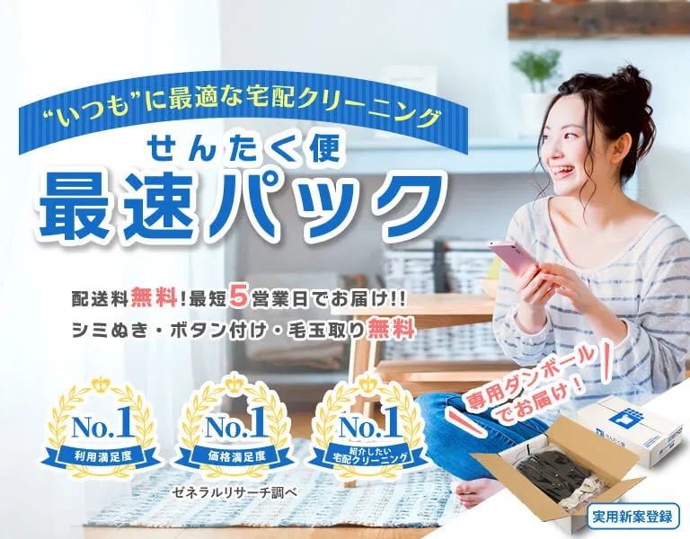 せんたく便紹介バナー｜最速パック